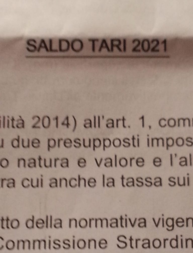 Saldo Tari Comune di Siderno