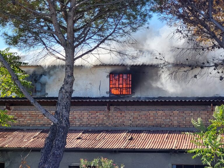 Incendio a Siderno