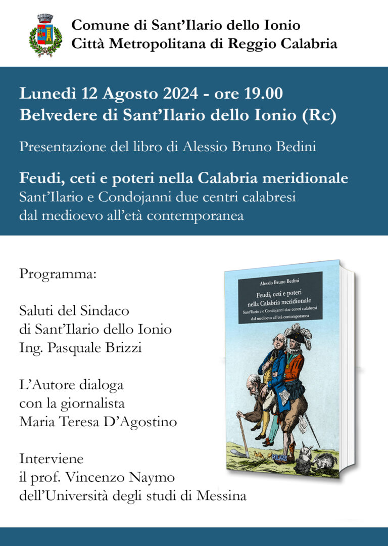 Sant’Ilario: presentazione del libro dello storico Bedini