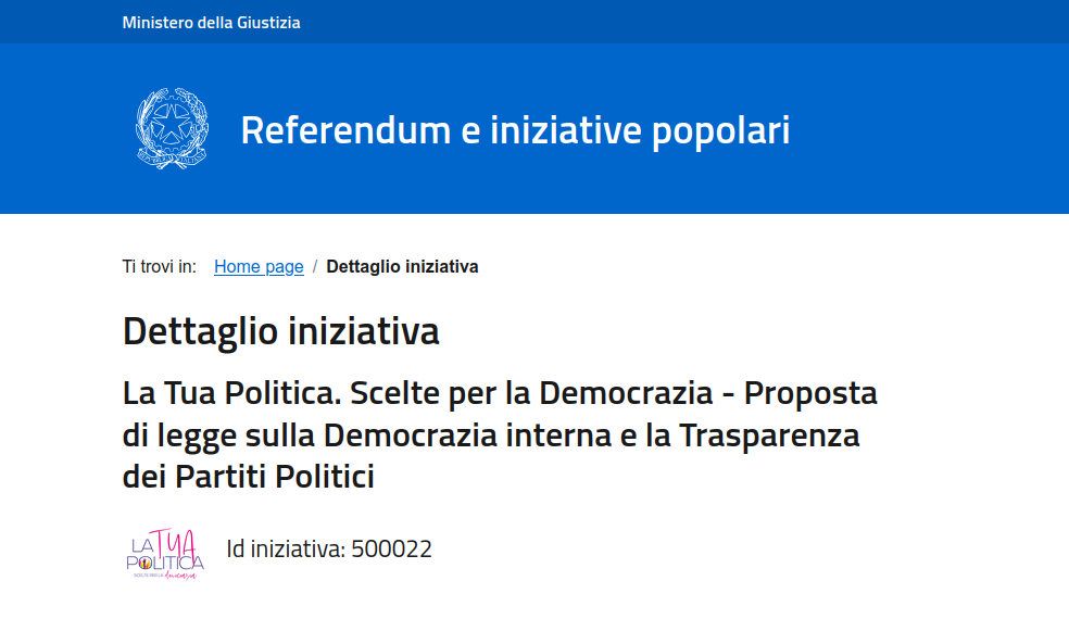 Referendum "Trasparenza dei partiti"