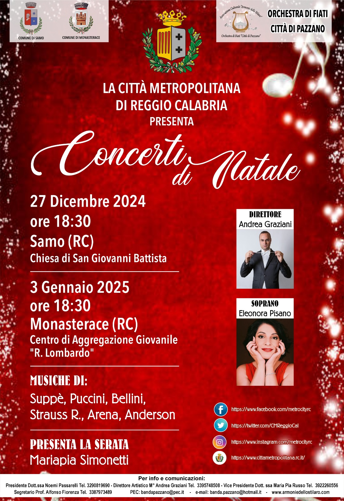 Samo: Concerti di Natale